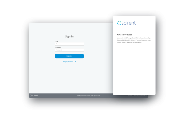 Spirent GNSS Foresight platform screenshot