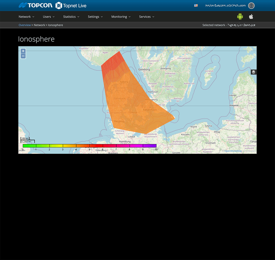 Topcon platform screenshot
